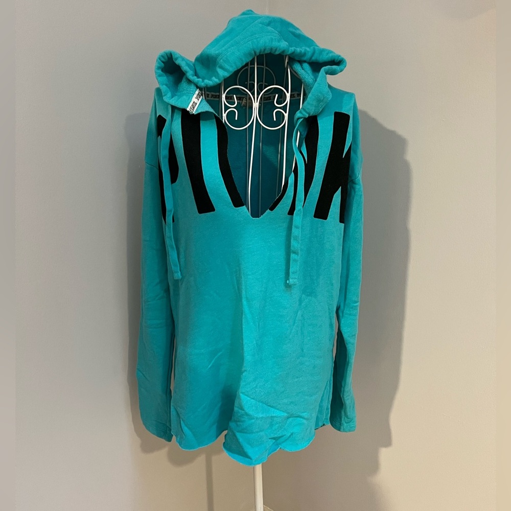 Oversized PINK VS Victoria Secret S Hoodie Sweatshirt Pullover baggy boyfriend